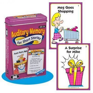 Auditory Memory for Short Stories Fun Deck Cards (Flash Cards)